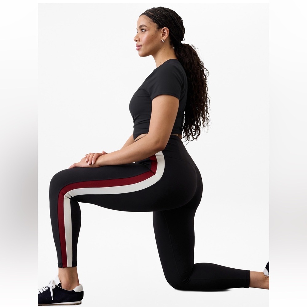 NWT- Athleta Ultra High Rise Elation Sport Stripe Tight